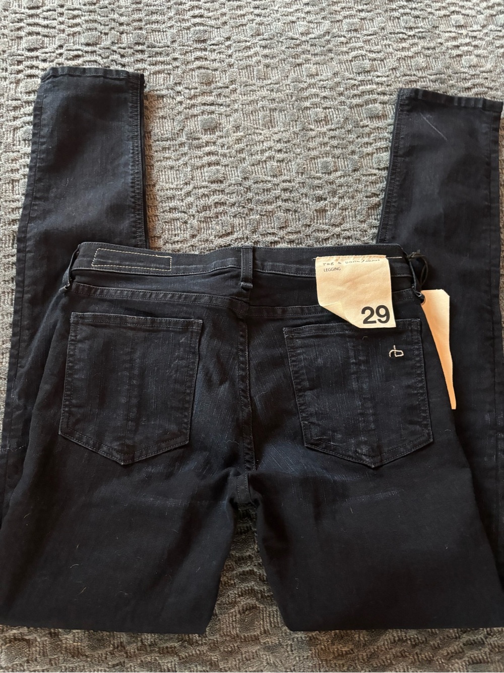 rag & bone dark blue wash Derby Skinny Jeans